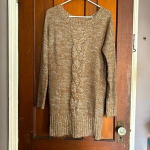 Kimchi Blue Brown & Tinsel Oversized Sweater